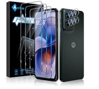 Aerku 3 Pièces Verre Trempé pour Motorola Moto G55 5G avec 3 Pièces Caméra Arrière Objectif Protecteur, Dureté 9H Film Protection écran, Anti Rayures Ultra Résistant Vitre Protection