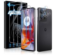 Aerku 3 Pièces Verre Trempé pour Motorola Moto G75 5G avec 3 Pièces Caméra Arrière Objectif Protecteur, Dureté 9H Film Protection écran, Anti Rayures Ultra Résistant Vitre Protection