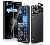 Aerku 3 Pièces Verre Trempé pour Nothing CMF Phone 2 Pro avec 2 Pièces Caméra Arrière Objectif Protecteur, Dureté 9H Anti Rayures Film Protection écran, Ultra Résistant Vitre Protection