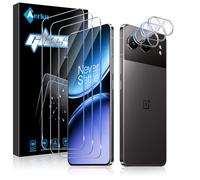 Aerku 3 Pièces Verre Trempé pour Oneplus Nord 4 5G avec 3 Pièces Caméra Arrière Objectif Protecteur, Dureté 9H Film Protection écran, Anti Rayures Ultra Résistant Vitre Protection