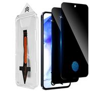 Aerku Film de protection d'écran brise-vue pour Samsung Galaxy A55 5G en | Lot de 2 films de protection de confidentialité - Anti-espion - Extrêmement résistant aux rayures - 9H - Installation rapide