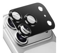 Aerku Protecteur d'Objectif de Caméra pour iPhone 17 Pro 6,3 Pouces, HD Protection Caméra Arrière, Couverture Complète en Verre Trempé 9H Anneau, Plaque Métallique Mat, Lot de 1 (Noir)