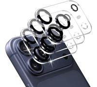 Aerku Protecteur d'Objectif de Caméra pour iPhone 17 Pro Max 6,9 Pouces, HD Protection Caméra Arrière, Couverture Complète en Verre Trempé 9H Résistant aux Rayures, Lot de 3 (Transparente)