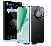 Aerku Verre Trempé pour Honor Magic 8 Lite, 3 Pièces Ultra HD Protection Écran et 3 Pièces Caméra Protecteur, 9H Dureté, Sans Bulles Film Protection D'écran, Anti-rayure, Anti-pétrole