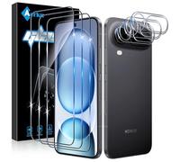 Aerku Verre Trempé pour Honor Magic 8 Pro Air 5G, 3 Pièces Ultra HD Protection Écran et 3 Pièces Caméra Protecteur, 9H Dureté Vitre Protection, Sans Bulles Film Protection D'écran, Anti-rayure