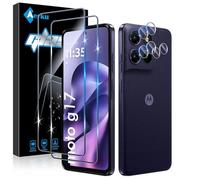 Aerku Verre Trempé pour Motorola Moto G17/G17 Power & Protection de Caméra | 2x Protection Écran avec 2x Caméra Arrière Protecteur, Dureté 9H, 0,33mm Ultra-Fin, Clarté HD, Installation Sans Bulles