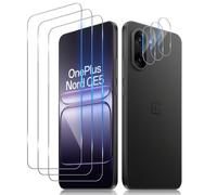 Aerku Verre Trempé pour Oneplus Nord CE 5/Nord CE5, 3 Pièces Qualité Militaire Protection écran avec 3 Pièces Caméra Arrière Protecteur, 9H+ HD Glass Film Sans Bulles Protecteur D'écran