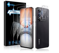 Aerku Verre Trempé pour Realme C75 4G avec Caméra Arrière Protecteur [2+2 Pièces], Dureté 9H [Sans Bulles] [Ultra HD] Ultra Résistant Film Vitre Trempé Protection écran [Transparente]