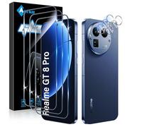 Aerku Verre Trempé pour Realme GT 8 Pro, 3 Pièces Ultra HD Protection Écran et 3 Pièces Caméra Protecteur, 9H Dureté, Sans Bulles Film Protection D'écran, Anti-rayure, Anti-pétrole
