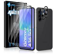 Aerku Verre Trempé pour Samsung Galaxy A36 5G avec Protecteur de Caméra Arrière [3+2 Pièces], Dureté 9H, Sans Bulles, Ultra HD, Ultra Résistant, Film Vitre Trempé de Protection d'Écran Transparente