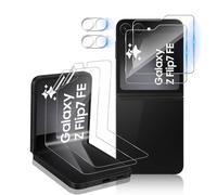 Aerku Verre Trempé pour Samsung Galaxy Z Flip 7 FE 5G, 2 Avant protection Écran + 2 À l'intérieur Films de Protection en TPU Flexible + 2 Caméra Arrière Protecteur, HD Transparent Verre Film Écran