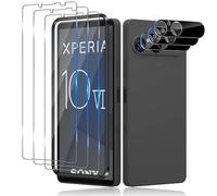 Aerku Verre Trempé pour Sony Xperia 10 VII, 3 Pièces Ultra HD Protection Écran et 3 Pièces Caméra Protecteur, 9H Dureté, Sans Bulles Film Protection D'écran, Anti-rayure, Anti-pétrole