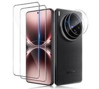 Aerku Verre Trempé pour Vivo X200 Ultra, 2 Pièces Ultra 3D Protection Écran et 2 Pièces Caméra Protecteur, Sans Bulles 9H Dureté HD Film Protection D'écran, Anti-rayure, Anti-pétrole