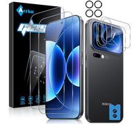 Aerku Verre Trempé pour Xiaomi Mi 17 Pro 5G, 2 Avant protection Écran + 2 Arrière Film en Protection écran + 2 Caméra Arrière Protecteur, [Sans Bulles] 9H HD Transparent Verre Film Écran