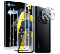 Aerku Verre Trempé pour Xiaomi Poco M8 5G, 2 Pièces 3D Ultra HD Protection Écran et 2 Pièces 3D Caméra Protecteur, 9H Dureté, Sans Bulles Film Protection D'écran, Anti-rayure