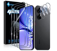 Aerku Verre Trempé pour Xiaomi Poco X8 Pro 5G, 3 Pièces Ultra HD Protection Écran et 3 Pièces Caméra Protecteur, 9H Dureté Vitre Protection, Sans Bulles Film Protection D'écran, Anti-rayure