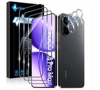 Aerku Verre Trempé pour Xiaomi Poco X8 Pro Max 5G, 3 Pièces Ultra HD Protection Écran et 3 Pièces Caméra Protecteur, 9H Dureté Vitre Protection, Sans Bulles Film Protection D'écran, Anti-rayure