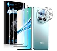 Aerku Verre Trempé pour Xiaomi Redmi Note 15 5G/ Poco M8 5G, 2 Pièces 3D Ultra HD Protection Écran et 2 Pièces Caméra Protecteur, 9H Dureté, Sans Bulles Film Protection D'écran, Anti-rayure