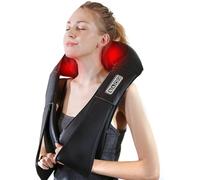AERLANG Masseur de cou, masseur Shiatsu portable pour le cou et les épaules, masseur de cou et de dos avec chaleur et épaules - Pétrissage des tissus profonds pour soulager la douleur - Cadeau pour