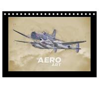 Aero Action Art - Luftfahrt Kunst (Tischkalender 2026 DIN A5 quer), CALVENDO Monatskalender: Luftfahrt Kunst. Illustrationen von Militärflugzeugen in dynamischer Haltung.
