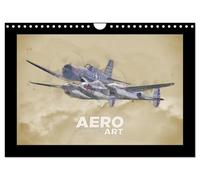 Aero Action Art - Luftfahrt Kunst (Wandkalender 2026 DIN A4 quer), CALVENDO Monatskalender: Luftfahrt Kunst. Illustrationen von Militärflugzeugen in dynamischer Haltung.