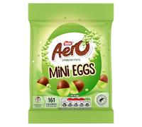 Aero Sac D'oeufs Mini en Chocolat à la Menthe Poivrée 70g-Paquet de 12-Bulles Fines de Chocolat Lait, Sans colorants artificiels, sans arômes artificiels, sans conservateurs artificiels-Paquet de 12