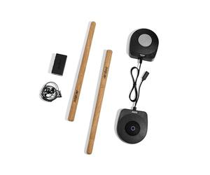 AEROBAND Ensemble de Batterie Electronique PocketDrum2 MAX, Baguettes d'Air & Pédales & Adaptateur Bluetooth, Jouez à la Batterie Partout et à Tout Moment, 8 Sons et USB Midi Cadeau pour Adolescents