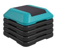 Aerobic stepper - SPORTNOW - 5 hauteur réglable de 10/15/20/25/30 cm - charge 150 kg - bleu