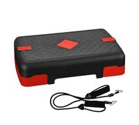 Aérobic Stepper Step Fitness Multifonction Anti-Dérapant | Plateforme PP/ABS pour Cardio/Équilibre | avec Sangles | Taille 45x29x10cm | Home Gym (1700g)