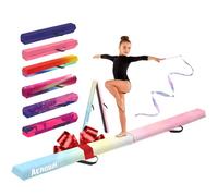 Aerobik | Poutre de Gymnastique Pliable 240 cm Arc en Ciel | Stable, Antidérapante et Lavable | Enfants & Adultes | Ruban de Gymnastique Offert pour Un entraînement Complet | Original Corner