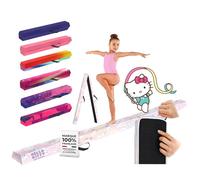 Aerobik | Poutre de Gymnastique Pliable 240 cm Hello Kitty | Licence Officielle Sanrio | Enfants/Adultes | Housse Lavable et Interchangeable avec Zip | Antidérapante | Ruban Offert | Original Corner