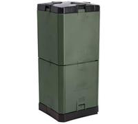 Aerobin Bac à compost - Composteur rapide de 3 mois - Composteur domestique sans odeur pour les déchets de cuisine, les déchets de jardin et les restes alimentaires (vert olive)
