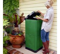 Aerobin Poubelle à Compost Chaude - Convertit Les déchets organiques en Compost en 3 Mois - Composteur Domestique Parfait pour Les restes de Cuisine et Les déchets de Jardin (200 Litre)