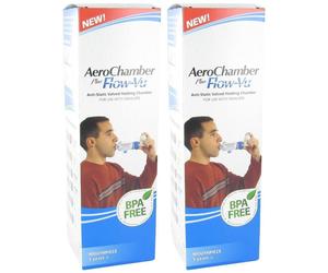 Aerochamber Plus Anti-Statique + Flow-Vu-Mouthpiece Adultes no data 2x1 pc(s)