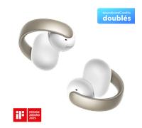 soundcore AeroClip by Anker, écouteurs Oreilles Libres à Clip, Confort adaptatif, appels clairs avec 4 micros et IA, Stables, Haut-parleurs de 12 mm, Design en Anneau Ouvert