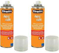 Aero'colle - Aérosol De Colle Permanent - 250 Ml, Blanc, Spray Colle Permanent (Lot De 2)
