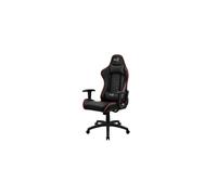 Aerocool AC110 AIR Siège Gaming Universel Noir/Rouge, Charge 150kg, Inclinaison 3-18°, Dossier 90-180°, Similicuir, Vérin Classe 4, Mécanisme Papillon