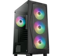 AeroCool ACCM-PV41142.11 Boîtier Moyen Tour ATX Falcon A v2 RGB avec Panneau Vitré, Noir