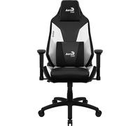 Aerocool ADMIRALBW, Chaise de Jeu Professionnelle, Coussins Rembourrés, Air Tech, Blanc