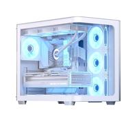 Aerocool Boîtier PC P500C – Midi-Tower ATX avec verre trempé – Blanc