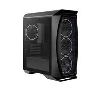 Aerocool Aero One Mini Eclipse Noir - Boîtier Mini Tower PC - Micro ATX/Mini-ITX - 4 ventilateurs 120mm installés - USB 3.2 Gen 1 - Baies 2x3.5", 3x2.5"