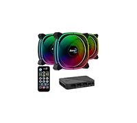 Lot de 3 Ventilateurs de boitier AeroCool Astro 12 Pro RGB 12cm (Noir)