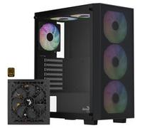 Aerocool B509A Flow-G-BK-v1, avec alimentation Aero 650 boîtier midi tower