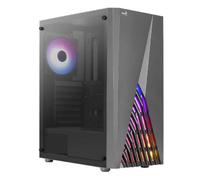 Boitier Moyen Tour ATX AeroCool Delta-G RGB avec panneaux vitrés (Noir)