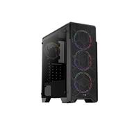 AeroCool Boitier Moyen Tour ATX Ore V1 RGB avec Panneau vitré Noir ACCM-PV21033.11