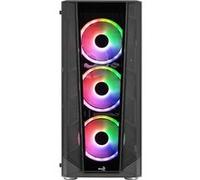 AeroCool Boîtier Moyen Tour ATX Prism v3 RGB avec Panneau Vitré, Noir PRISMBKV3