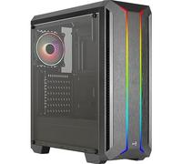AeroCool Boîtier Moyen Tour ATX Skyline v2 RGB avec Panneau Vitré, Noir