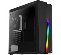 AEROCOOL BOITIER PC Bolt - Moyen Tour - Noir - Avec fenêtre latéral - Format ATX (ACCM-PV15012.11)