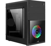 Aerocool Boîtier PC CS-105 Cosmo-C Mini-Tour Micro-ATX RGB panneaux vitrés Noir