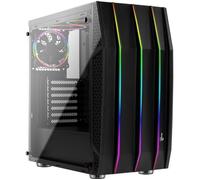 Boitier Moyen Tour ATX AeroCool Klaw RGB avec panneaux vitrés (Noir)